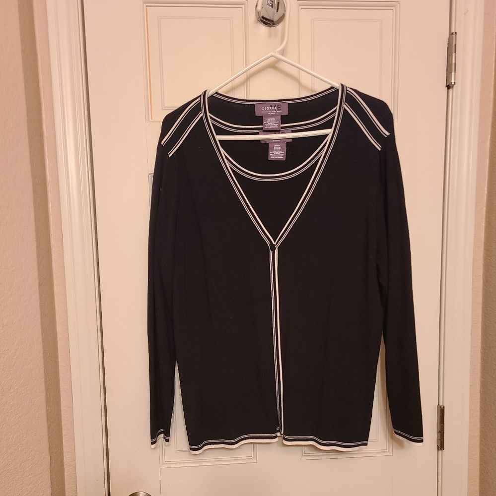 Women's twin-set cardigan/shell